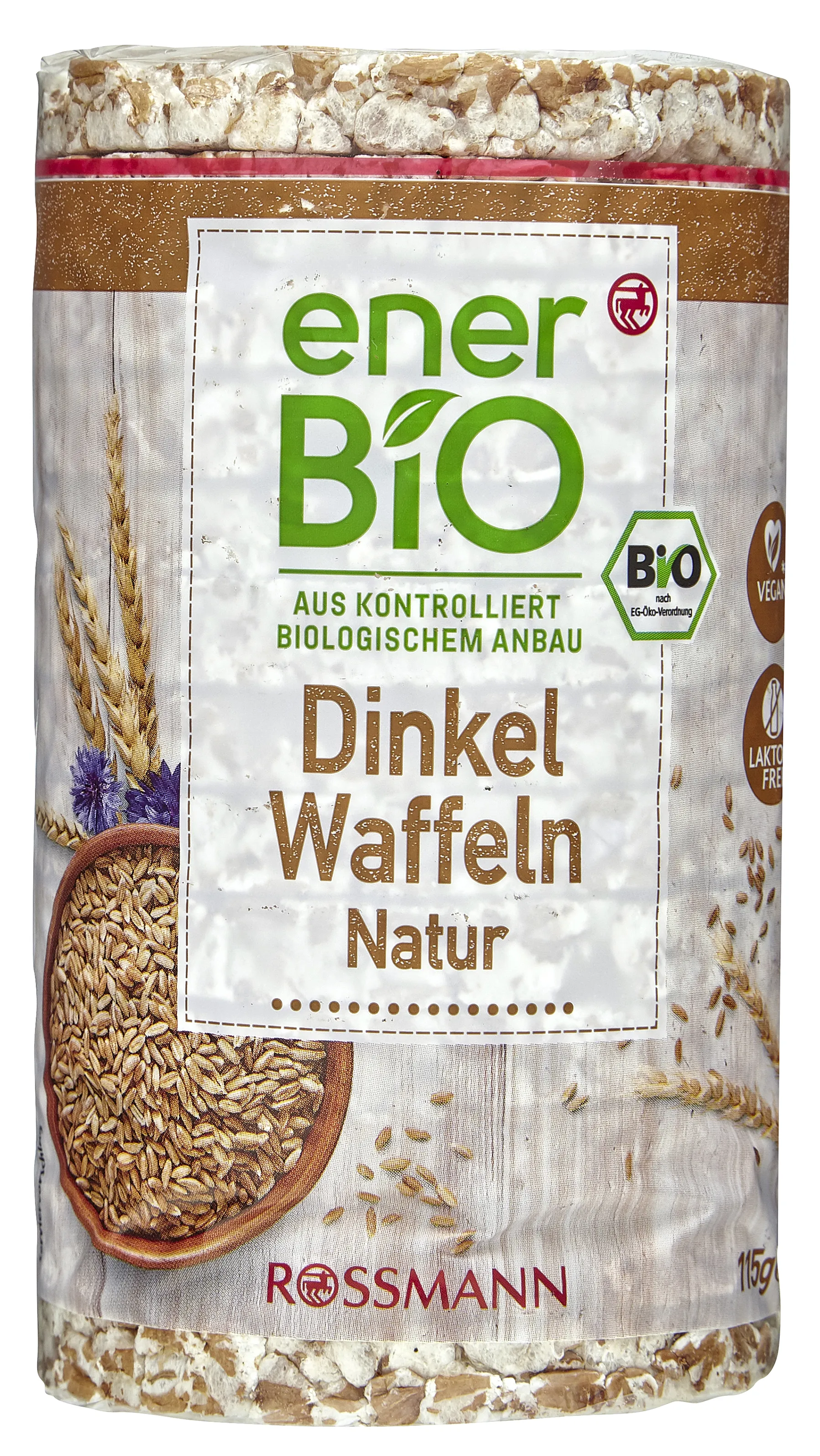 enerBiO Dinkel Waffeln 115 Gramm