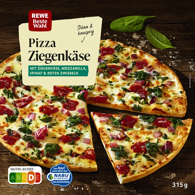 Pizza Ziegenkäse, 315 Gramm