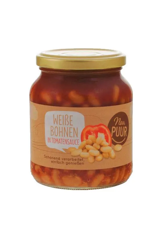 Weiße Bohnen in Tomatensauce 350 Gramm