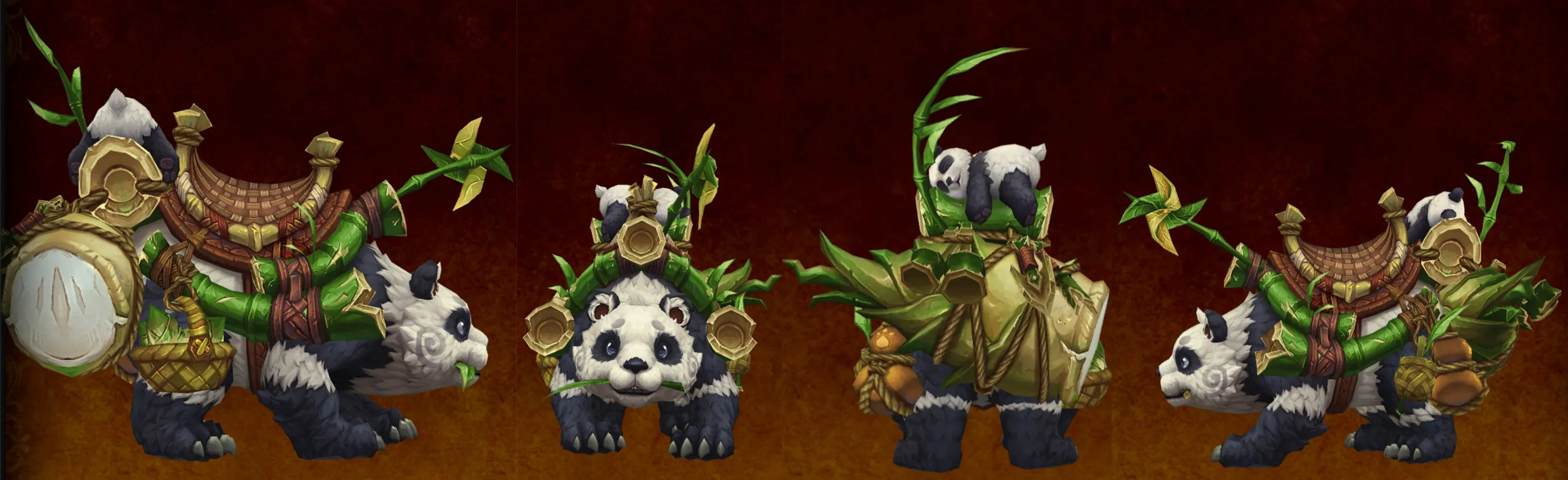 Highly-Detailed Spring Panda Mount Seen on Mists of Pandaria Classic Servers