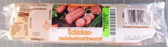 Meisterklasse Schinken-Zwiebelmettwurst 200 Gramm