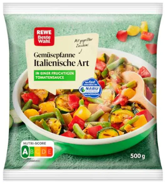 REWE Beste Wahl Italienisches Pfannengemüse, 500 Gramm