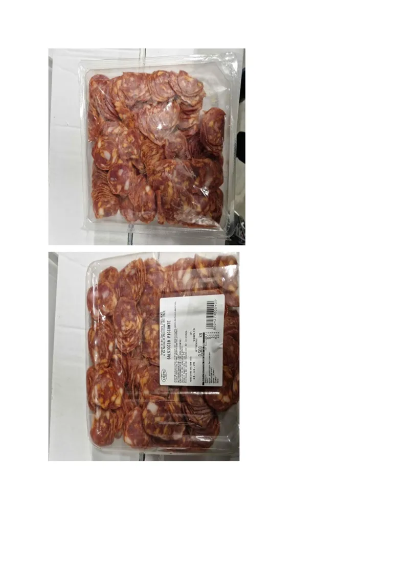Salsiccia Piccante Affettata, 500 Gramm Verpackung