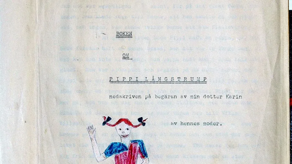 Pippi Langstrumpf Manuskript