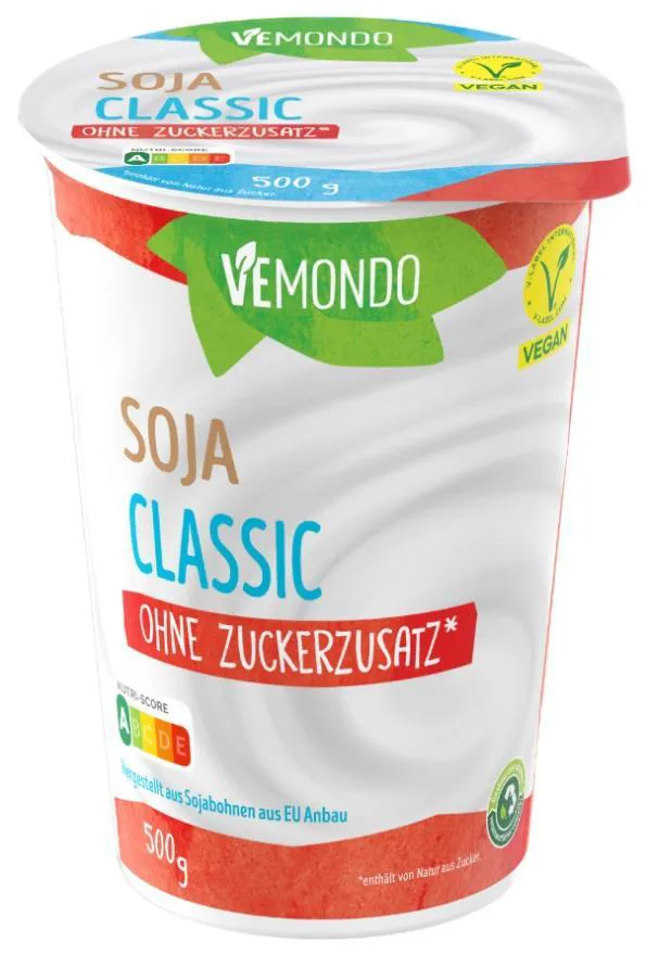 Vemondo Soja Classic, ohne Zuckerzusatz, 500 Gramm