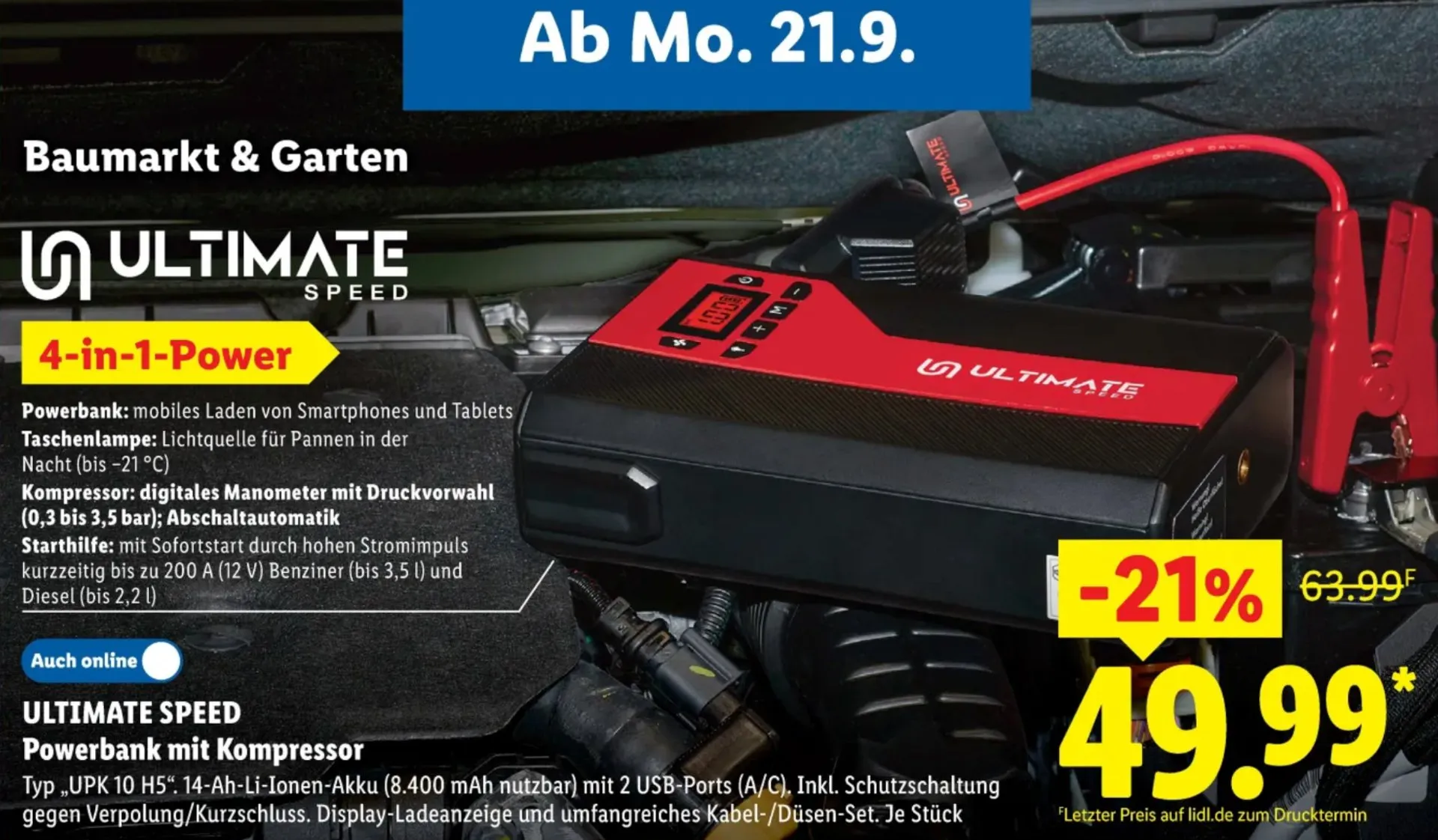 Lidl-Prospekt Ultimate Speed Screenshot: GIGA