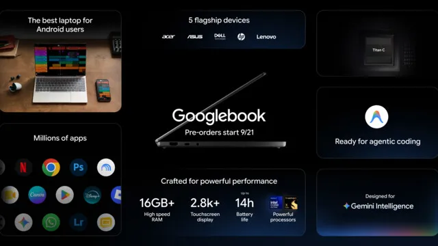 Googlebook: Googles neue Notebooks nutzen Android als Unterbau
