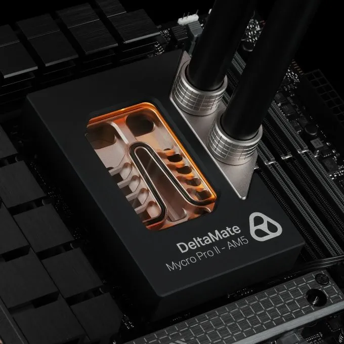 AM5-Wasserkühler: Thermal Grizzly DeltaMate CPU Block mit Borosilikatglas kostet 350 Euro