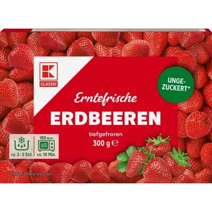 K Classic Erntefrische Erdbeeren tiefgefroren